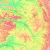 Carte topographique Marne, altitude, relief
