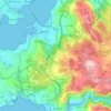 Carte topographique Fene, altitude, relief