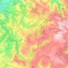 Carte topographique ZEC Pena Trevinca, altitude, relief