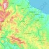 Carte topographique Molise, altitude, relief