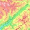 Carte topographique Goms, carte du relief, carte des altitudes