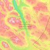 Carte topographique Øvre Dividal, carte du relief, carte des altitudes